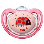 Ficha técnica e caractérísticas do produto Chupeta Nuk Freestyle Clean com Bico de Silicone Tamanho 3 - Rosa