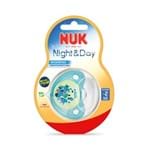 Ficha técnica e caractérísticas do produto Chupeta Nuk Trendline Night&Day Sil 2 Azul