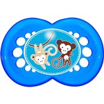Ficha técnica e caractérísticas do produto Chupeta Original Silk Touch Mam Azul com Estampa de Macacos Cipó