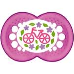 Chupeta Ortodôntica Pearl Silk Touch Girls Tam 2 (6m+) Bicicletinha - Mam