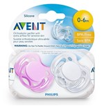 Ficha técnica e caractérísticas do produto Chupeta Philips Avent 0-6 Meses Freeflow Rosa e Branco