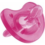 Ficha técnica e caractérísticas do produto Chupeta Physio Soft Rosa Silicone 12 Meses 1 Peça - Chicco