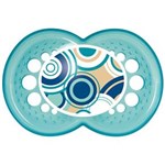 Ficha técnica e caractérísticas do produto Chupeta - Silk Touch - Boys - 6 à 36m - Circles - Azul Turquesa - MAM