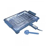 Ficha técnica e caractérísticas do produto Churrasqueira Elétrica Platinum Grill 1700W Azul Anurb