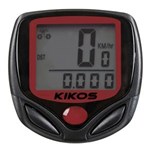 Ficha técnica e caractérísticas do produto Ciclo Computador para Bikes CCB200 Kikos - Preto/Vermelho