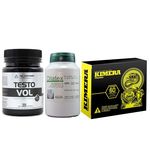 Ficha técnica e caractérísticas do produto Ciclo Testosterona Seco Fibrado: Kimera + Dilatex + Testovol