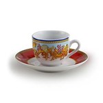 Ficha técnica e caractérísticas do produto Cj. Xicara de Café e Píres de Porcelana 90Ml Baeza - F9-17218 - Dual