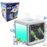 Ficha técnica e caractérísticas do produto Climatizador Ar Ventilador Luminaria Agua Cool Cooler Gelado