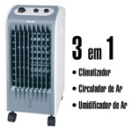 Ficha técnica e caractérísticas do produto Climatizador de Ar 3 em 1 Amvox, 750W, 4 Litros, 3 Velocidades, 127V, Branco/Cinza - ACL 400