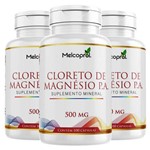 Cloreto de Magnésio P.A. - 3 Un de 100 Cápsulas - Melcoprol