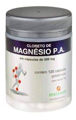 Ficha técnica e caractérísticas do produto Cloreto de Magnésio Pa - 500mg - 120 Caps Vegetais - Meissen
