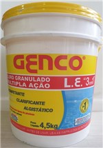 Ficha técnica e caractérísticas do produto Cloro Le 3x1 Genco 4,5 Kg
