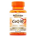 Ficha técnica e caractérísticas do produto Co Q-10 Coenzima Sundown 100mg C/ 40 Cápsulas