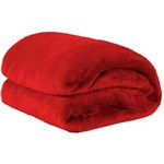 Ficha técnica e caractérísticas do produto Cobertor Casal King Manta de Microfibra 01 Peça (Toque Aveludado) - Vermelho