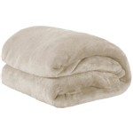 Cobertor Casal King Manta de Microfilha 01 Peça (toque Aveludado) - Palha