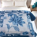 Ficha técnica e caractérísticas do produto Cobertor Casal Kyor Plus Malbec Azul Jolitex Ternille
