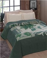 Ficha técnica e caractérísticas do produto Cobertor Casal Kyor Plus Malbec Verde - Jolitex Ternille