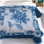 Cobertor Casal Kyor Plus Soft 1 Peça Microfibra Jolitex Azul