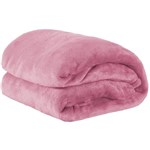 Ficha técnica e caractérísticas do produto Cobertor Casal Manta de Microfilha 01 Peça (toque Aveludado) - Rosê