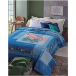 Ficha técnica e caractérísticas do produto Cobertor Casal Microfibra Kyor Plus King - Azul Marinho