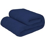 Ficha técnica e caractérísticas do produto Cobertor Casal Microfibra Liso Azul Marinho 1,80x2,20m Camesa