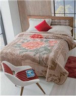 Ficha técnica e caractérísticas do produto Cobertor Casal Raschel Estampado 1,80 X 2,20 Elegance Jolitex