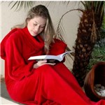 Ficha técnica e caractérísticas do produto Cobertor com Mangas Vermelho - Zona Criativa