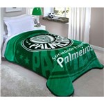 Ficha técnica e caractérísticas do produto Cobertor Corttex de Solteiro Palmeiras com 150 X 200 Cm – Estampado