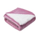 Ficha técnica e caractérísticas do produto Cobertor de Bebe para Berço Menina Rosa 1,10x90Cm Sultan