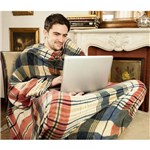 Ficha técnica e caractérísticas do produto Cobertor de TV com Mangas Solteiro - Loani