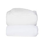 Ficha técnica e caractérísticas do produto Cobertor Donna Bebê 110x90 Cm Branco Microfibra Plush com Sherpa