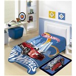 Ficha técnica e caractérísticas do produto Cobertor Hot Wheels Juvenil Azul