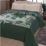 Cobertor Jolitex Casal Kyor Plus 1,80x2,20m Malbec Verde