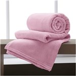Ficha técnica e caractérísticas do produto Cobertor Manta Microfibra 110 X 150 Cm Rosa Claro