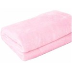 Ficha técnica e caractérísticas do produto Cobertor Manta Microfibra Solteiro Rosa Claro 140 X 220 Cm