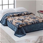 Ficha técnica e caractérísticas do produto Cobertor Microfibra Home Design Cinta Casal Azul - Corttex