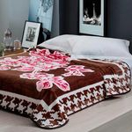 Ficha técnica e caractérísticas do produto Cobertor Microfibra Home Design Cinta Casal - Marrom