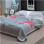 Ficha técnica e caractérísticas do produto Cobertor Microfibra Home Design Cinta Casal - Vermelho