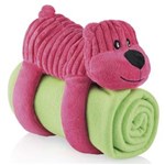 Ficha técnica e caractérísticas do produto Cobertor para Bebê Multikids Baby Urso BB147 Rosa/Verde