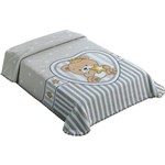 Cobertor para Berço Colibri Le Petit - Tecido Raschel - 80 X 110 Cm - Superstar Cinza