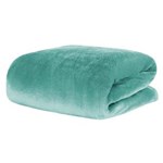 Ficha técnica e caractérísticas do produto Cobertor Queen Blanket Flannel - Kacyumara - Verde Aqua