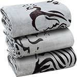 Cobertor Casal Flannel Animal Print - Casa & Conforto