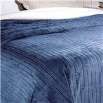 Ficha técnica e caractérísticas do produto Cobertor Soft Flannel /Sherpa Queen Vermont Rozac Azul