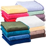 Cobertor Solteiro Fleece Soft Class Liso - Casa & Conforto