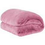 Ficha técnica e caractérísticas do produto Cobertor Casal Queen Manta de Microfibra 01 Peça (Toque Aveludado) - Rosê