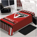 Ficha técnica e caractérísticas do produto Cobertor Solteiro Stadium São Paulo - Jolitex - Vermelho