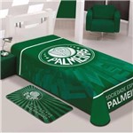 Ficha técnica e caractérísticas do produto Cobertor Stadium Palmeiras Casal 1.80x2.20 - Jolitex