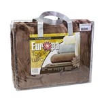 Ficha técnica e caractérísticas do produto Cobertor Casal Europa Toque de Luxo 180 X 240cm - Marrom - Marrom