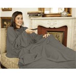 Ficha técnica e caractérísticas do produto Cobertor Tv com Mangas 1.60x1.30m - Cinza