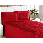 Ficha técnica e caractérísticas do produto Cobre Leito Solteiro Clean 03 Peças com Lençol de Baixo - Vermelho
